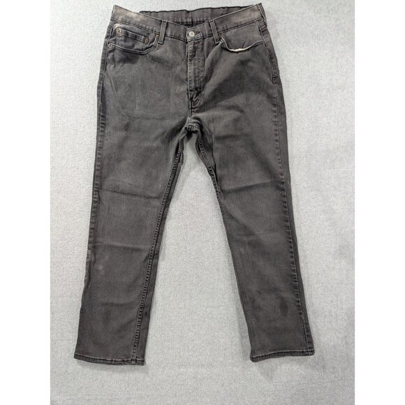 Levis 514 Mens Size 38x30 Black Relaxed Fit Straight Leg Grunge Y2K - Picture 1 of 15